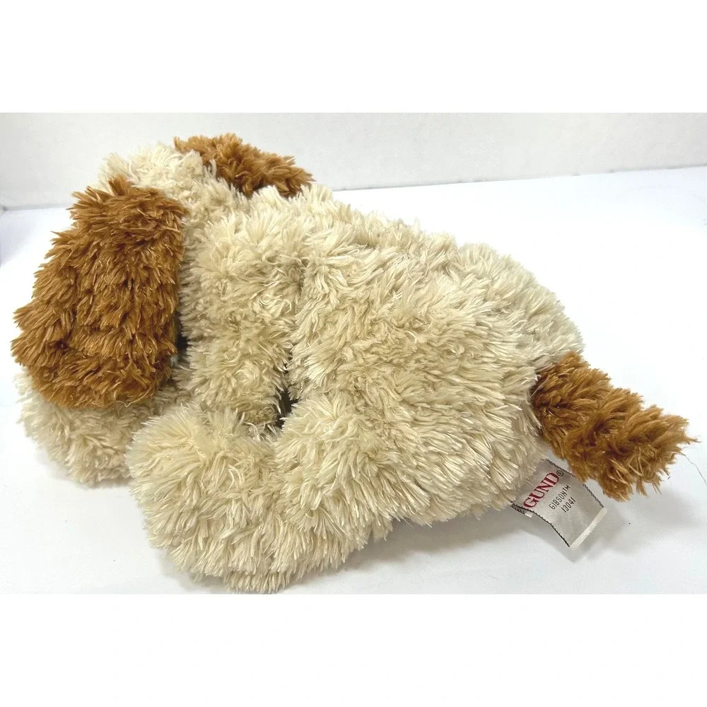 Gund Gibson Kidcore Shaggy Dog Plush 13 Inch Y2K Soft Toy Brown Cream Puppy